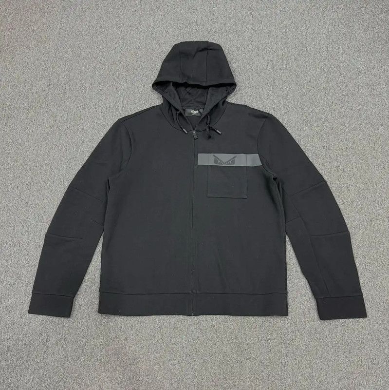 Fendi Fendi Black Polyester Men's Hoodie in XL 0089 Size US XL / EU 56 / 4 - 1 Thumbnail