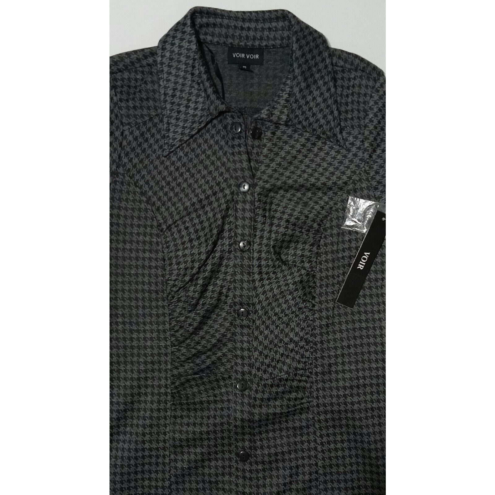 & Other Stories New Voir Voir Houndstooth Dress 10 Sheath Short Sleeve $75 Size L / US 10 / IT 46 - 4 Thumbnail