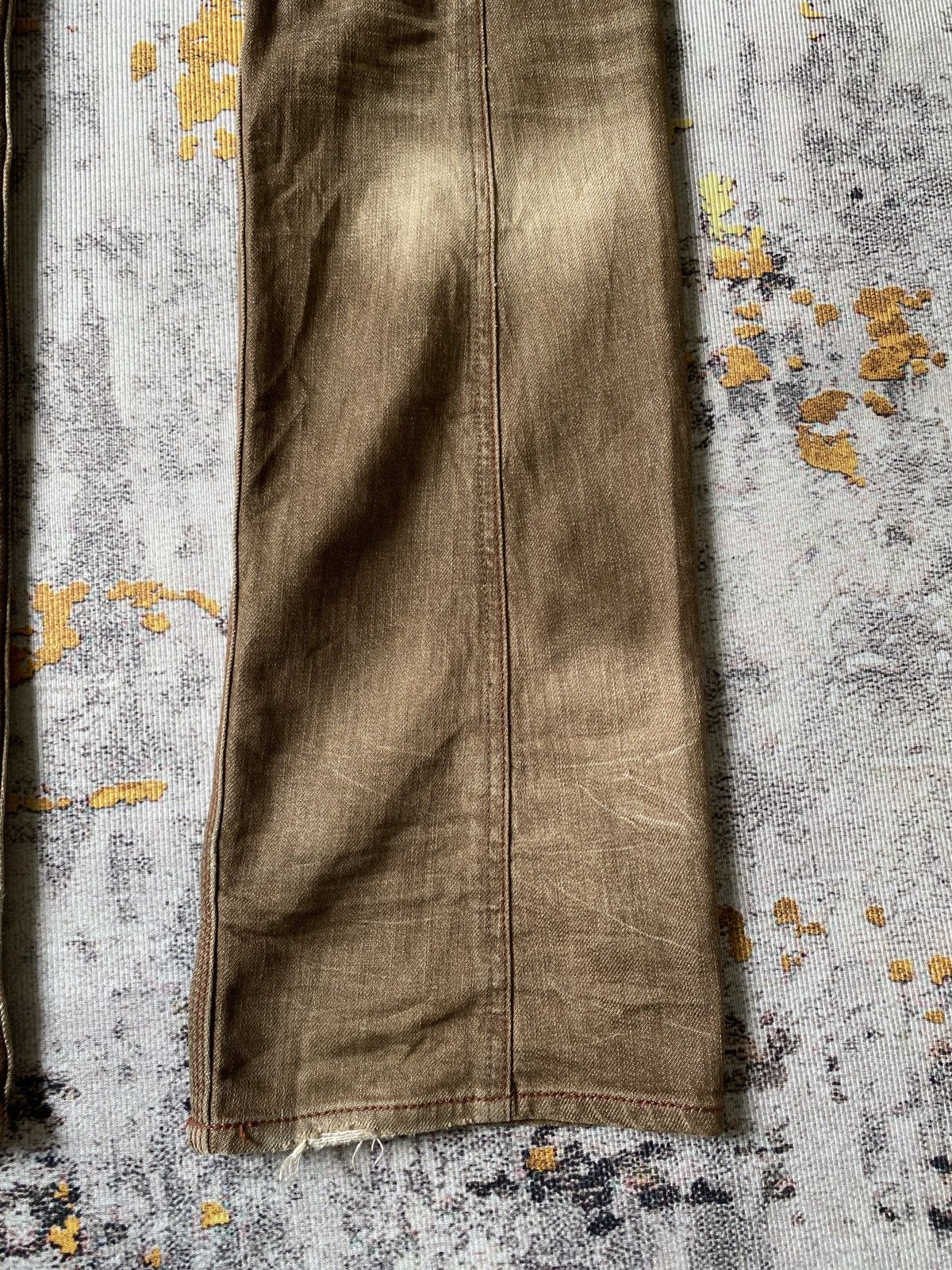 Japanese Brand Nicole Club For Men NCFM Faded Brown Design Denim Size US 32 / EU 48 - 10 Thumbnail