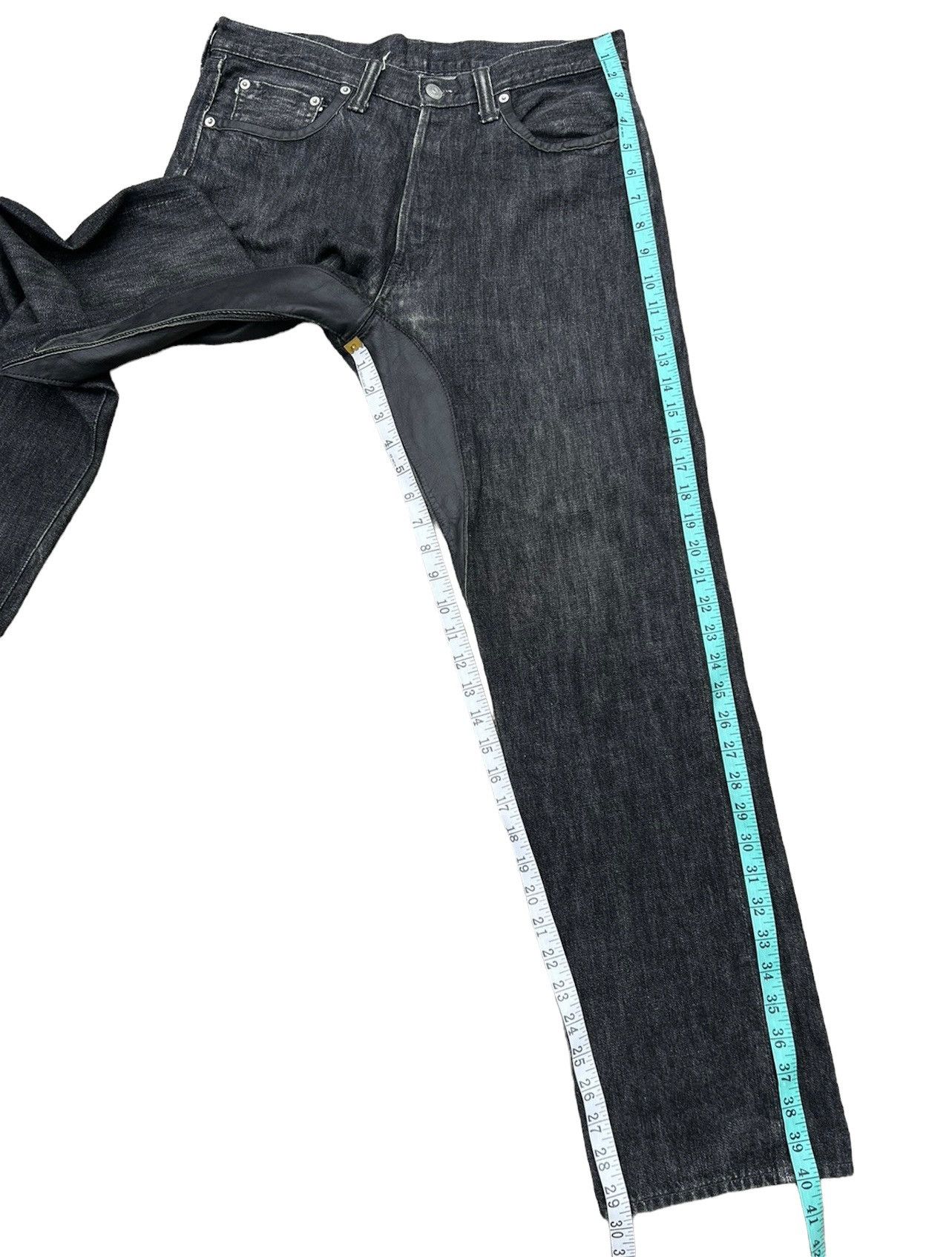 Full Count & Co. × Vintage Vintage 90s Full Count Japan Hybrid Leather Selvedge Jeans Size US 30 / EU 46 - 5 Thumbnail