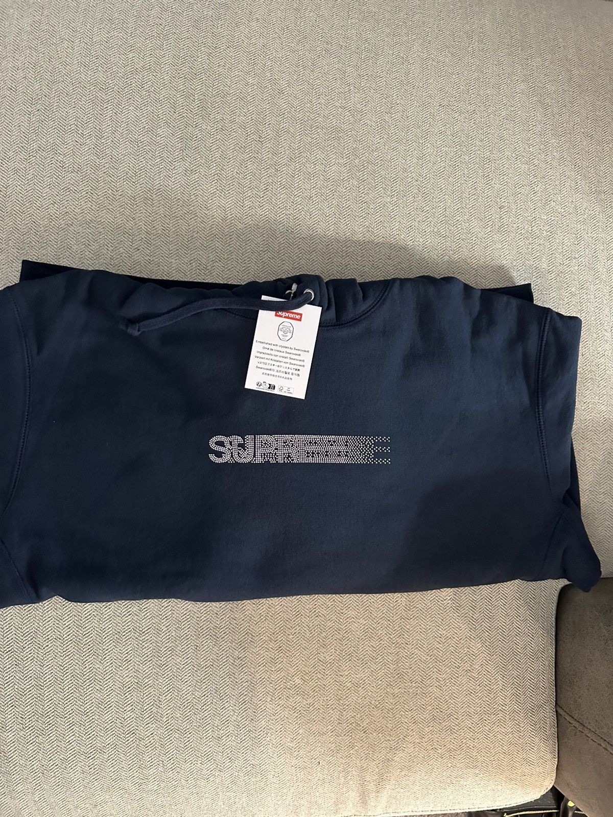 Supreme × Swarovski Supreme x Swarovski Motion Hooded NAVY Size M Size US M / EU 48-50 / 2 - 5 Thumbnail
