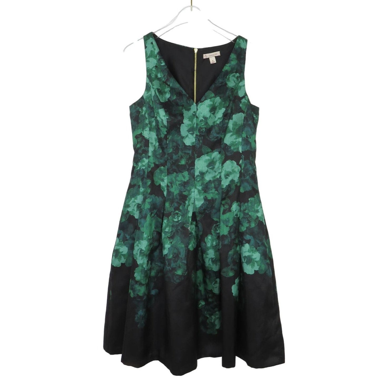 Other Dress Barn Emerald Green Floral Sleeveless Dress 4 Small Size S / US 4 / IT 40 - 2 Thumbnail