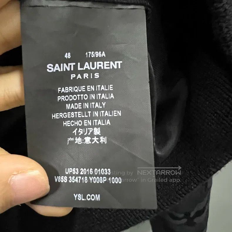 Saint Laurent Paris Saint Laurent Paris Black Dark Pattern Printed Jacket Size US M / EU 48-50 / 2 - 5 Thumbnail