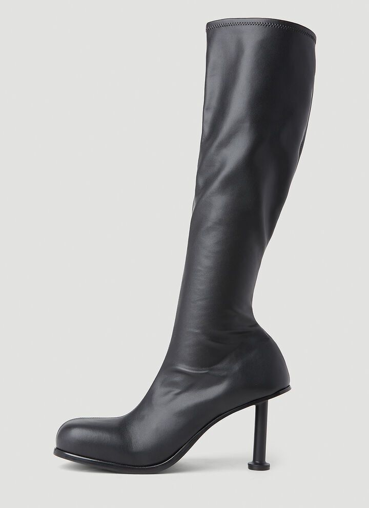 Balenciaga o1mt1gz1024 Mallorca Boot M80 Soft Leather in Black Size US 7 / IT 37 - 3 Thumbnail