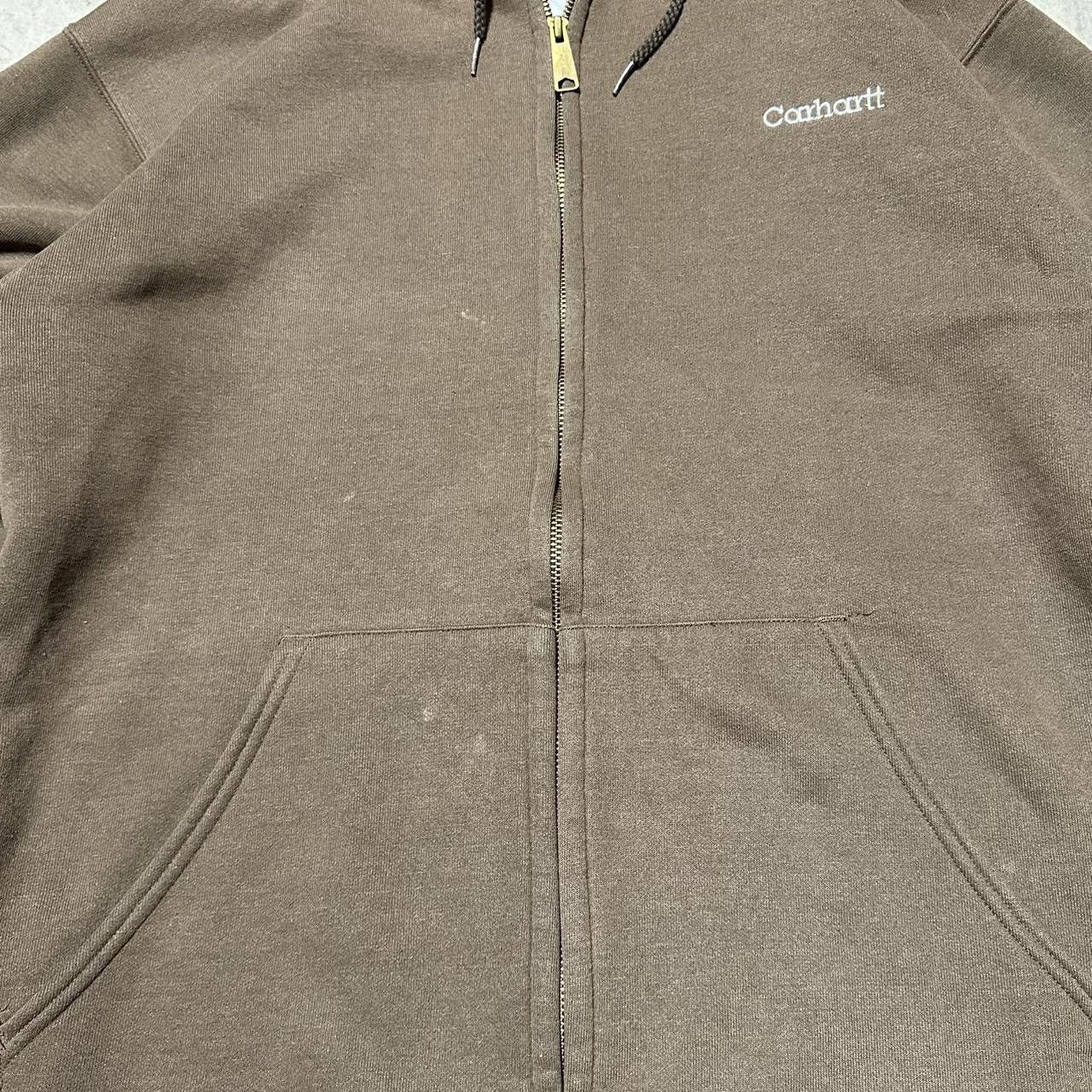 Carhartt Brown Carhartt zip-up hoodie XL Size US XL / EU 56 / 4 - 4 Thumbnail