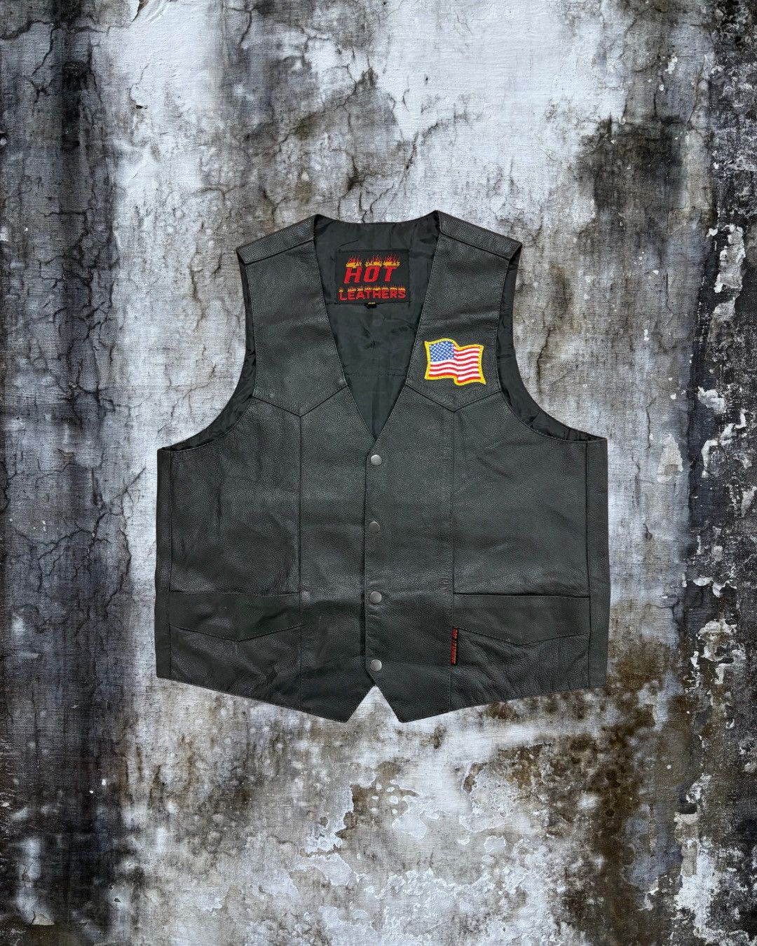 Other Vintage Western Style Biker Vest - Hot Leathers Size US XL / EU 56 / 4 - 2 Thumbnail