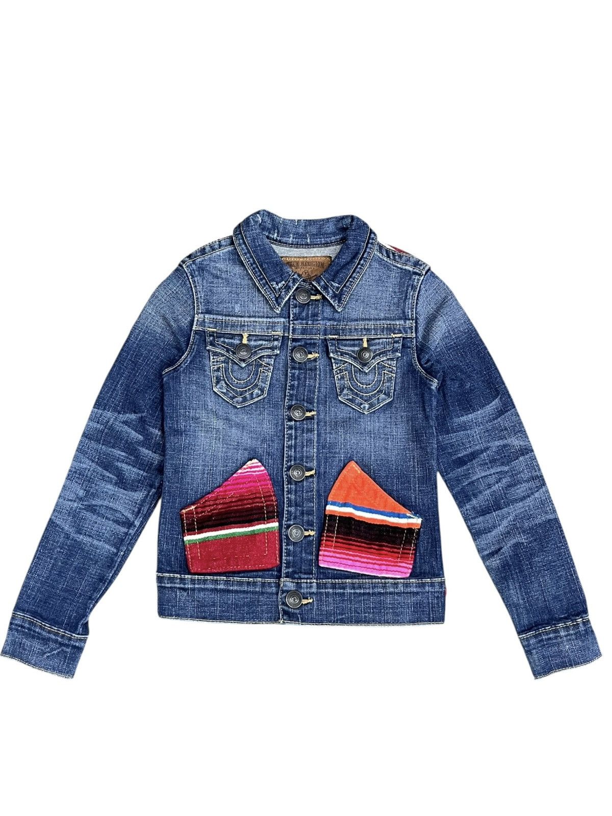 True Religion 🔥TRUE RELIGION KIDS SERAPE CUSTOM DENIM JACKET Size US XXS / EU 40 - 2 Thumbnail