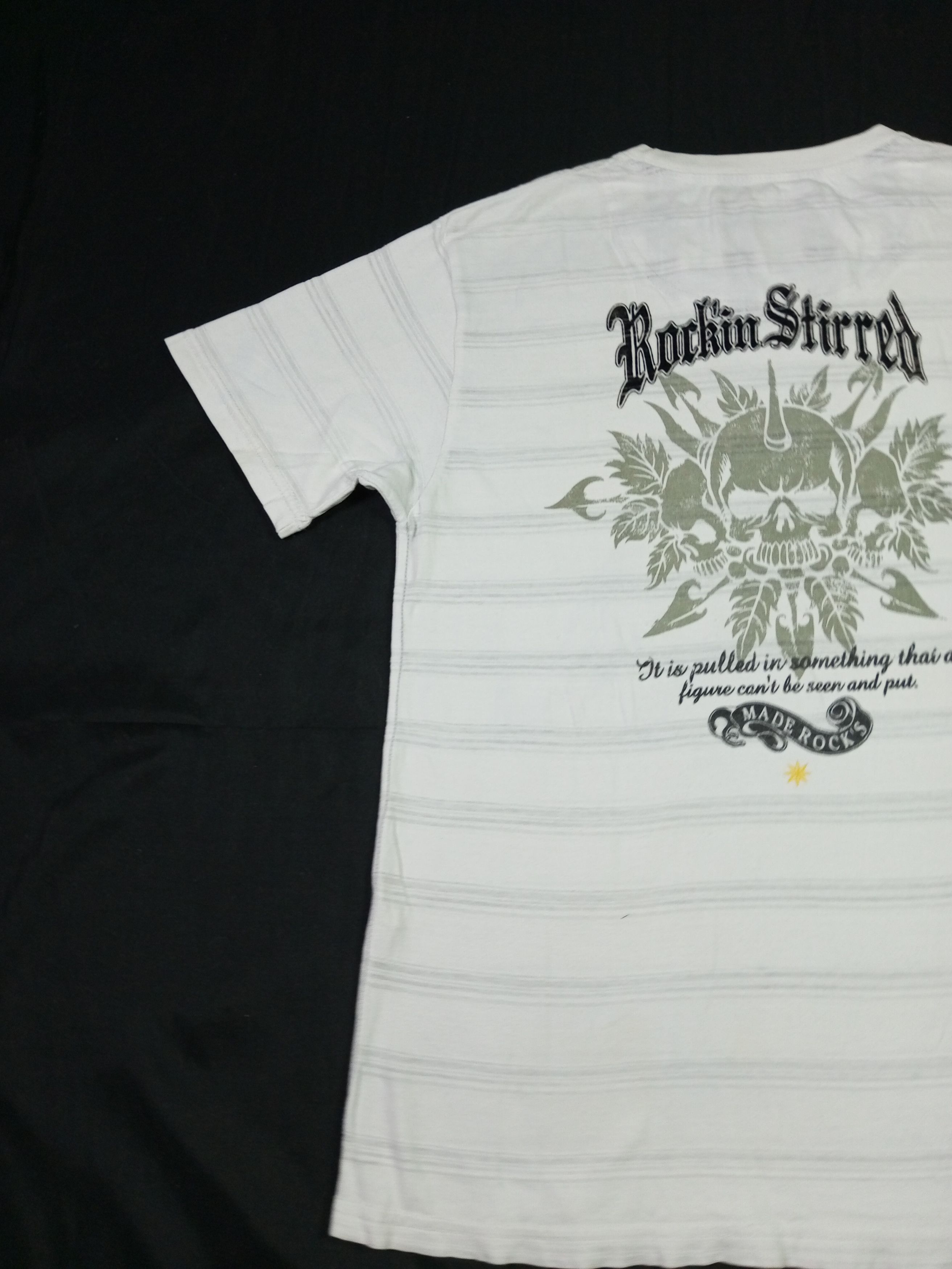 Hysteric Glamour × Japanese Brand × Le Grande Bleu (L.G.B.) Japanese Brand Moven Pick Skull Punk Rock Poem Tshirt Size US M / EU 48-50 / 2 - 13 Thumbnail