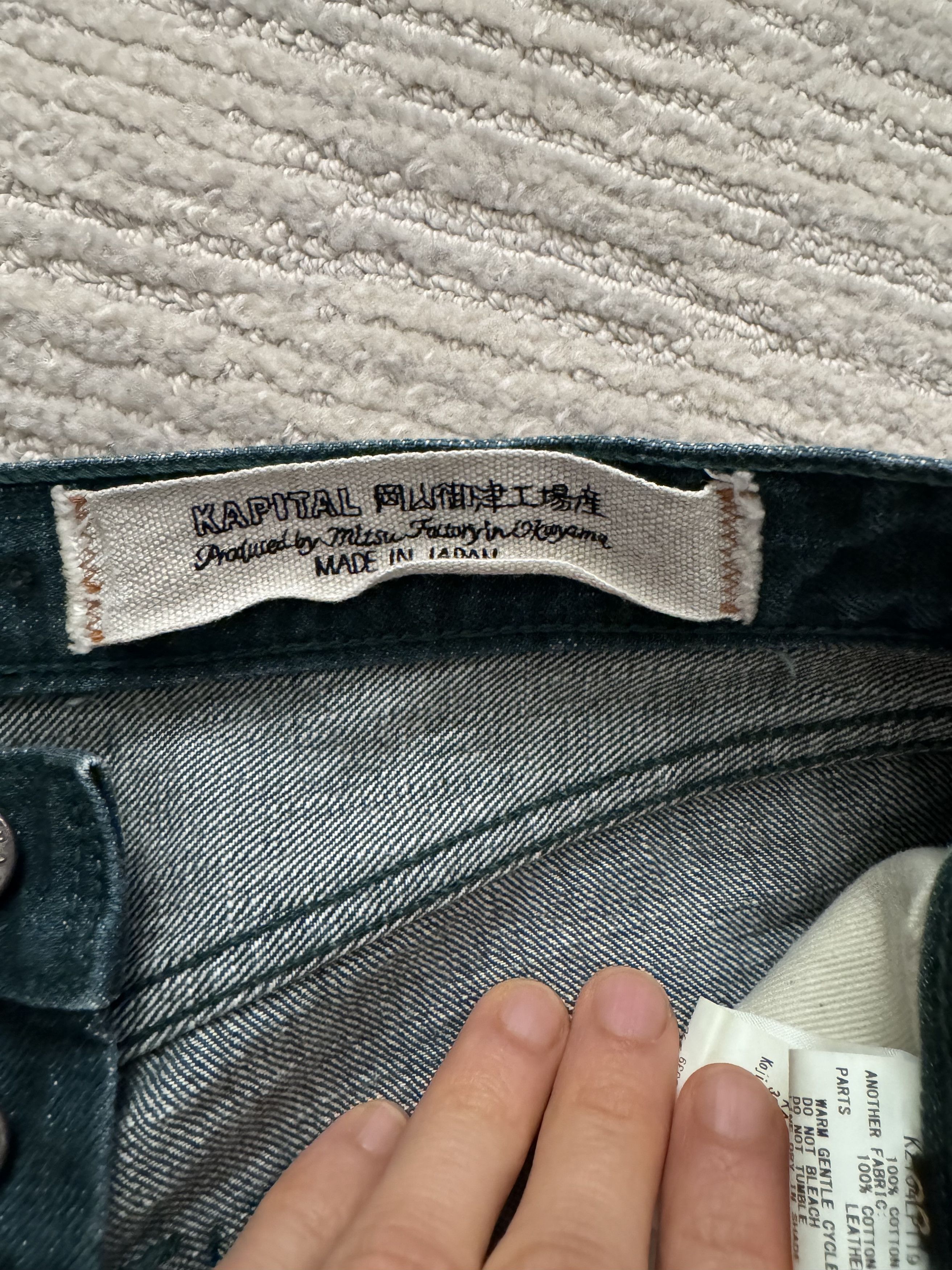 Kapital KAPITAL green denim monkey cisco bonsai jeans Size US 28 / EU 44 - 4 Thumbnail