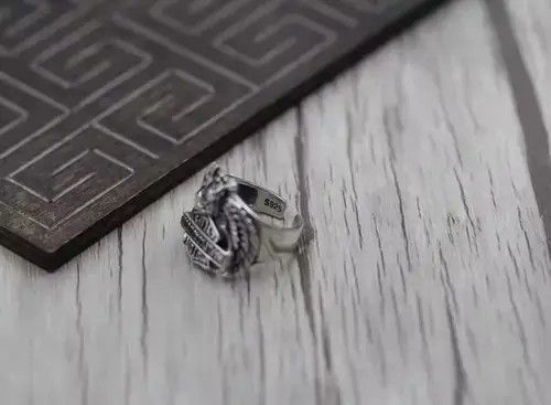 VIBE Silver 925 Harley adjustable ring Size ONE SIZE - 4 Thumbnail