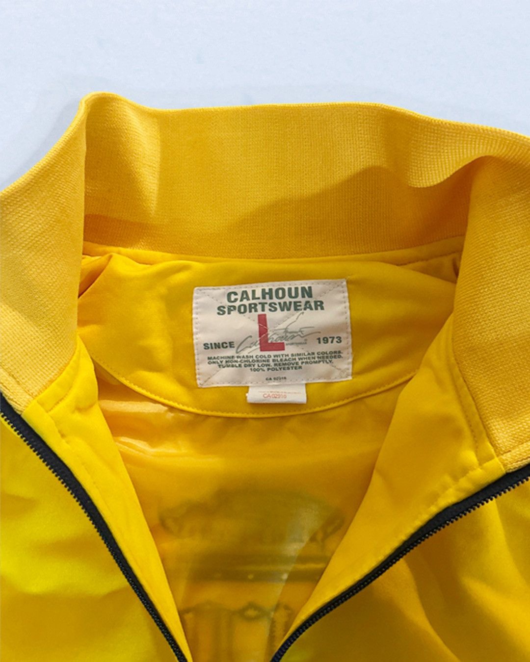 Other Late 90s/Y2K Corona Calhoun Sportswear Yellow & Navy Jacket Size US L / EU 52-54 / 3 - 3 Thumbnail
