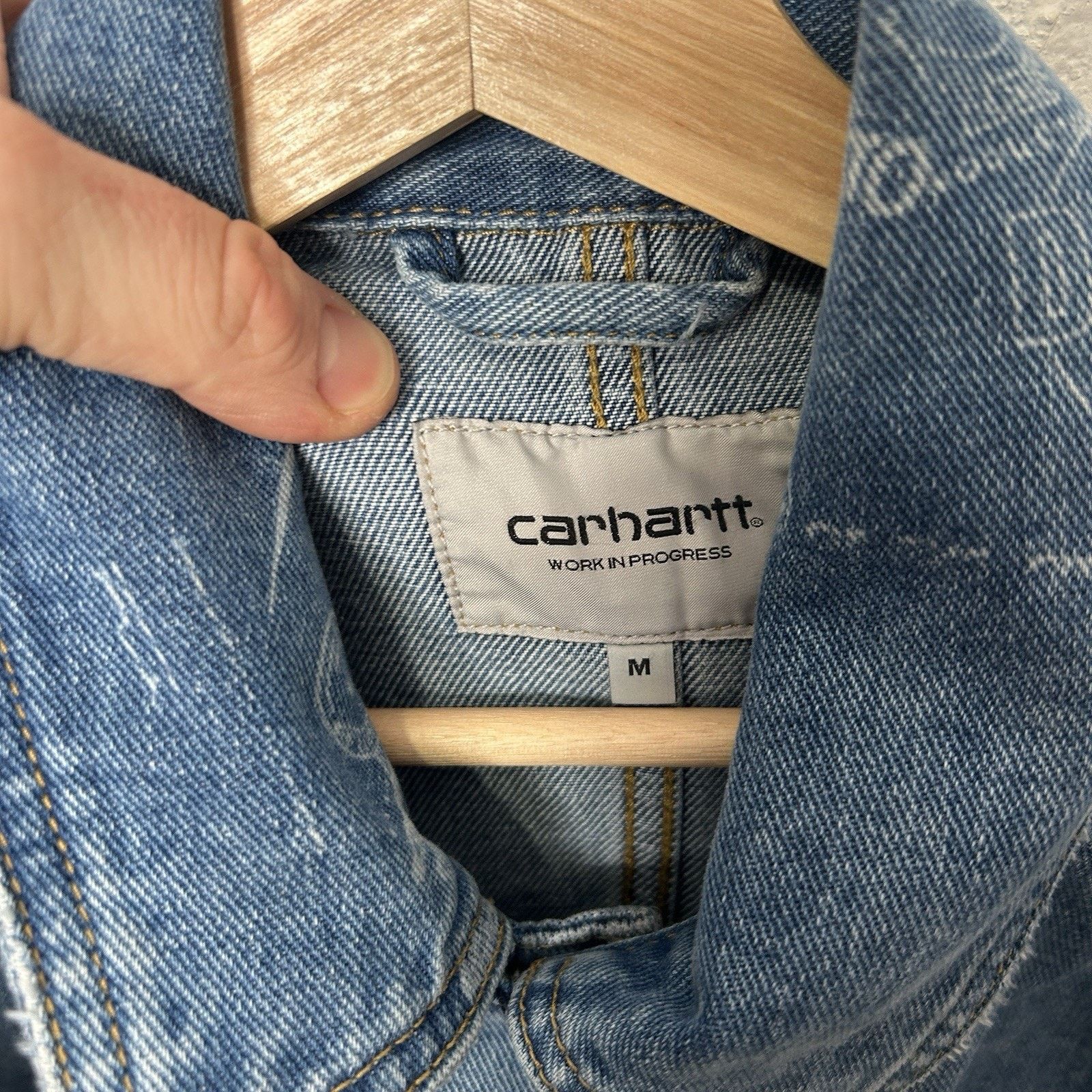 Carhartt Carhartt WIP Denim Stamp Print Jacket “Blue” 1033743 Size US M / EU 48-50 / 2 - 12 Thumbnail