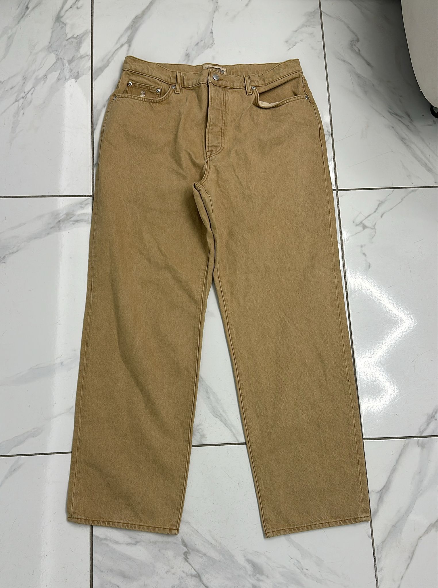 Stussy × Vintage Stüssy Big Ol Jean Sand Size 34 Size US 34 / EU 50 - 1 Thumbnail