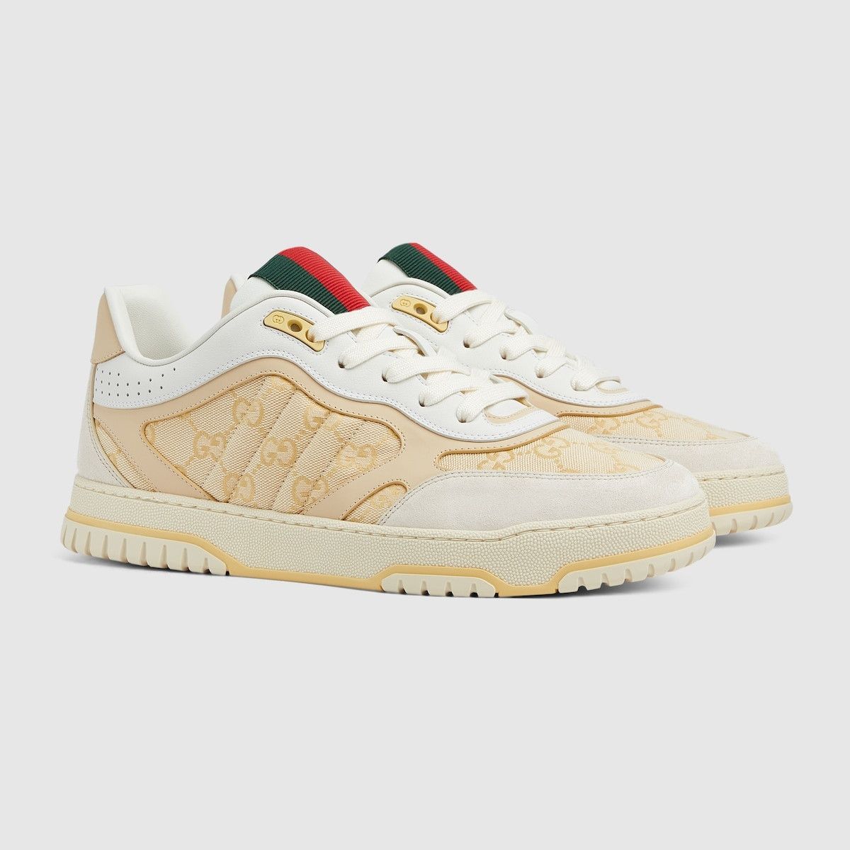 Gucci o1mt1gz1025 Men's Gucci Re-Web Sneakers in Multicolor Size US 12 / EU 45 - 2 Thumbnail