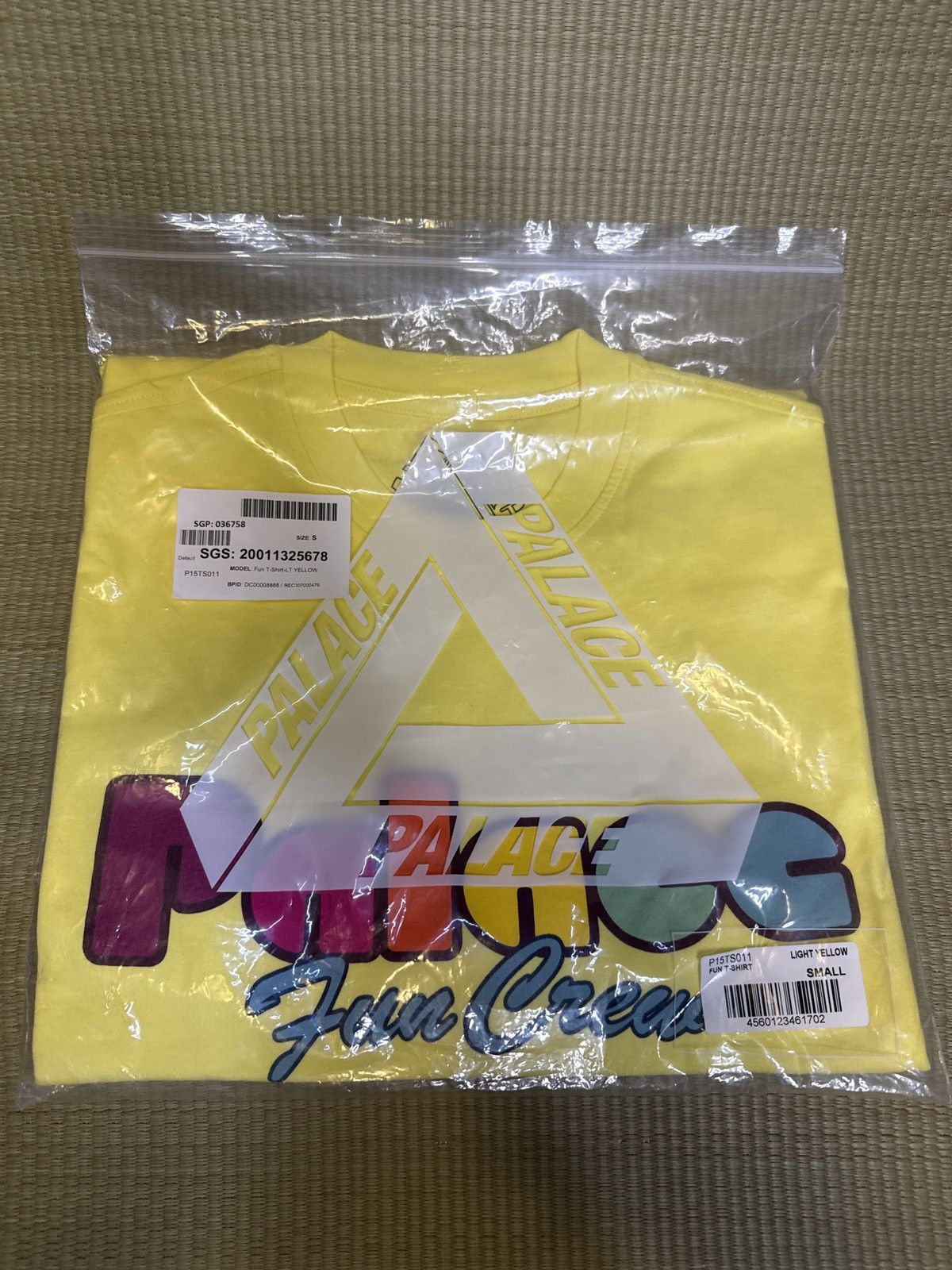 Palace New Palace Fun Crew S Tee Shirt Yellow Size US S / EU 44-46 / 1 - 6 Thumbnail