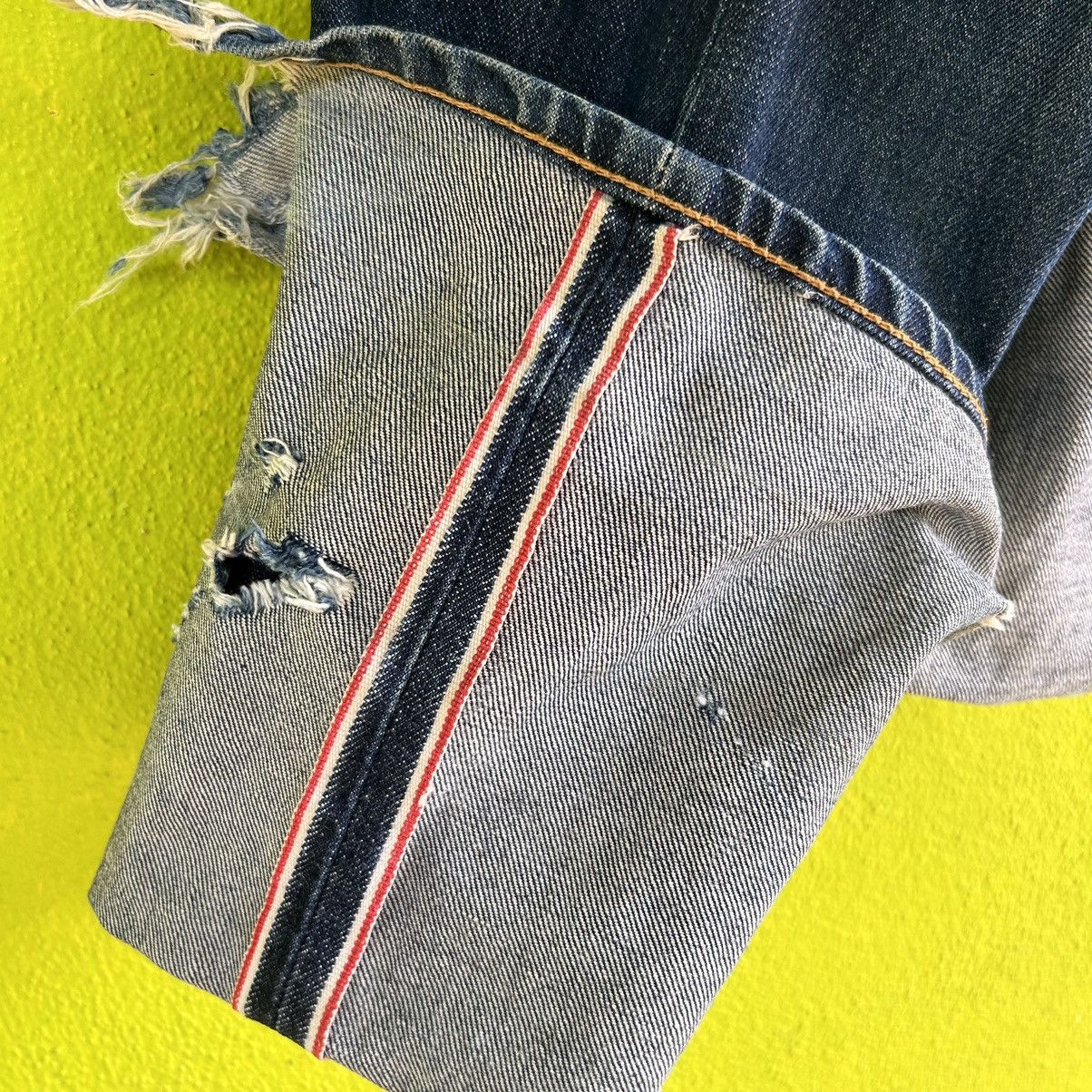 Edwin Vintage Edwin Overalls Sanforized Selvedge Distressed Denim Size US 30 / EU 46 - 14 Thumbnail