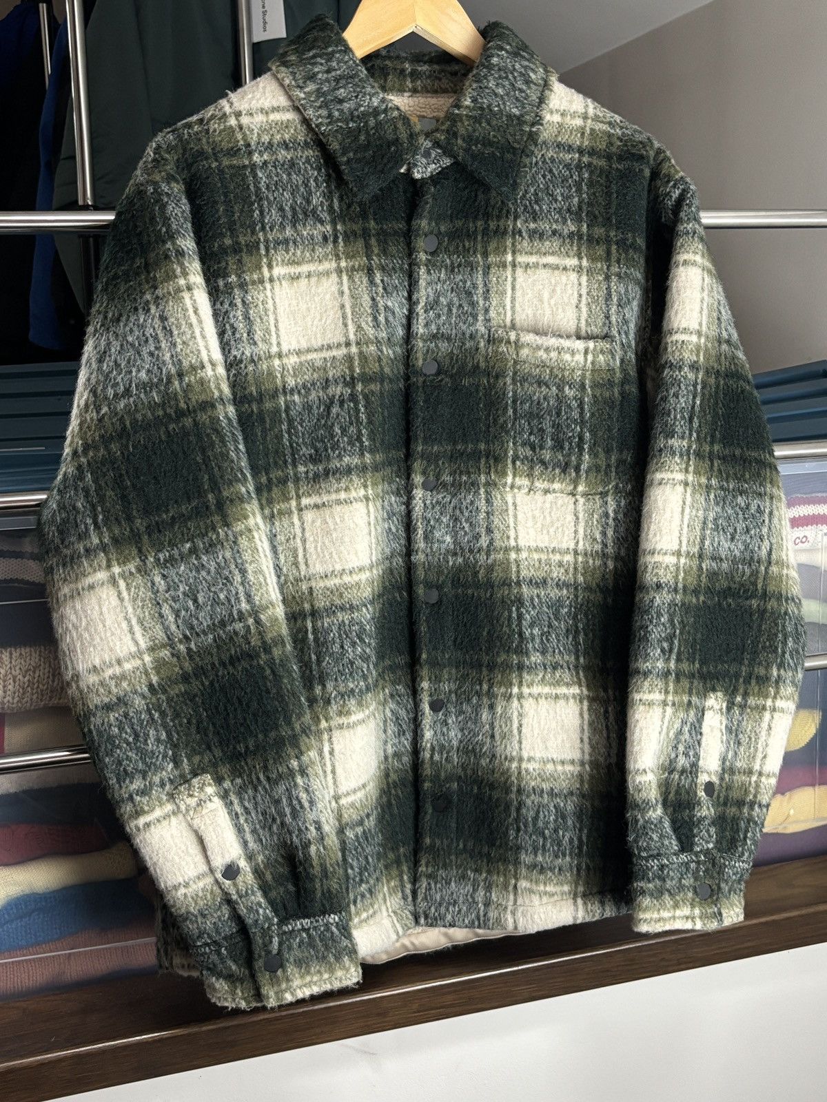 Kith KITH Sheridan Plaid Sherpa Overshirt Winter Jacket Fleece Size US L / EU 52-54 / 3 - 2 Thumbnail