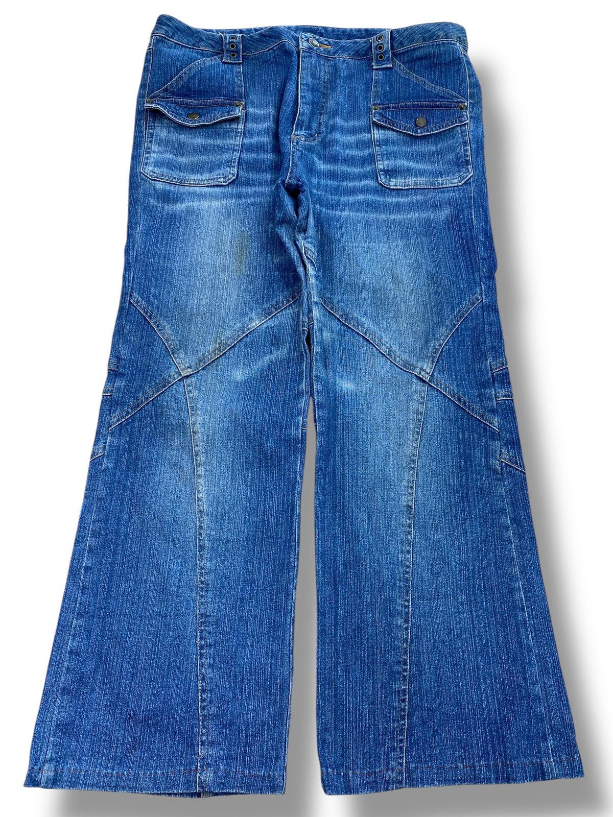 Japanese Brand Japanese Brand Bush Pants Whiskers Style Jeans Size US 35 - 1 Thumbnail