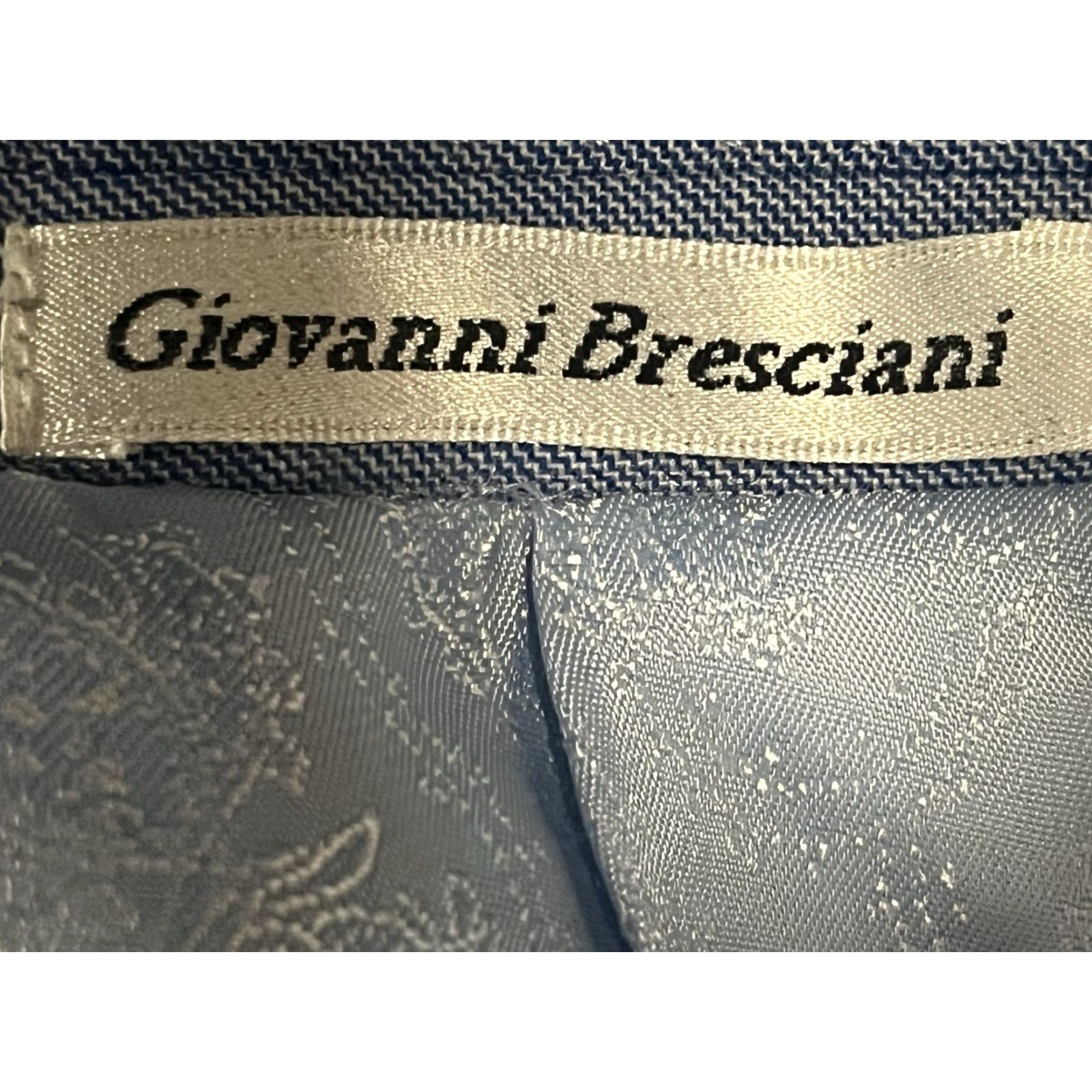 Vintage Giovanni Bresciani Super 150’s Blazer Jacket M Blue Plaid Slim Fit Men’s Regular Size See Pictures Jacket Mens Blue Super 150’s Size 40R - 7 Thumbnail