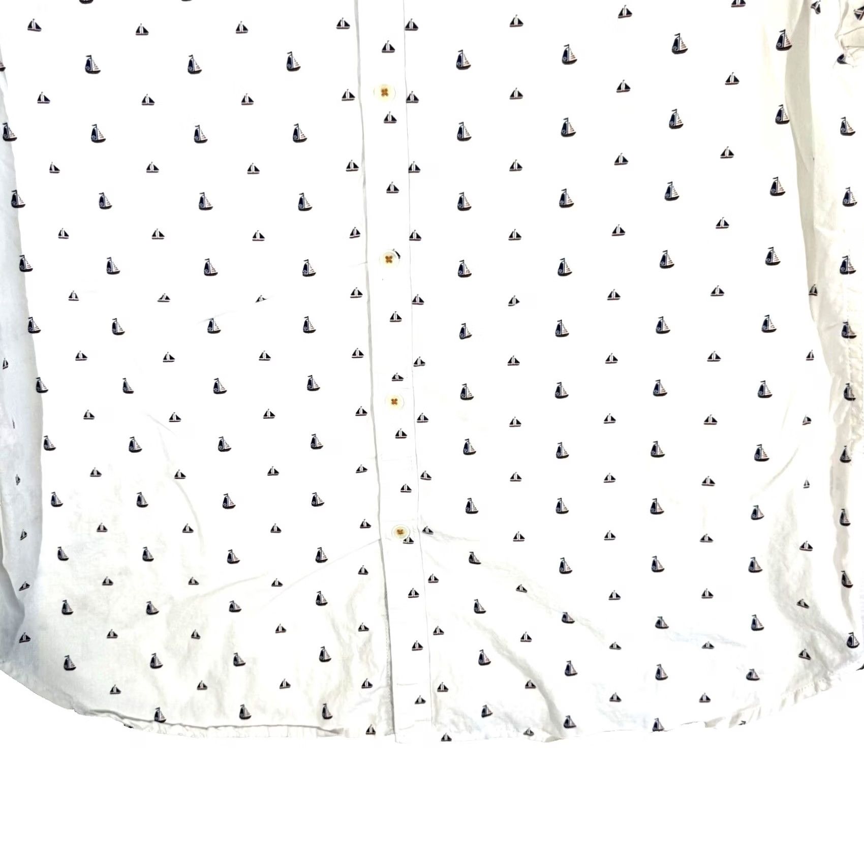 Vintage Cactus Man Shirt XL White Sailboat Graphic Slim Fit Button-Down Men’s M469 Size US XL / EU 56 / 4 - 3 Thumbnail