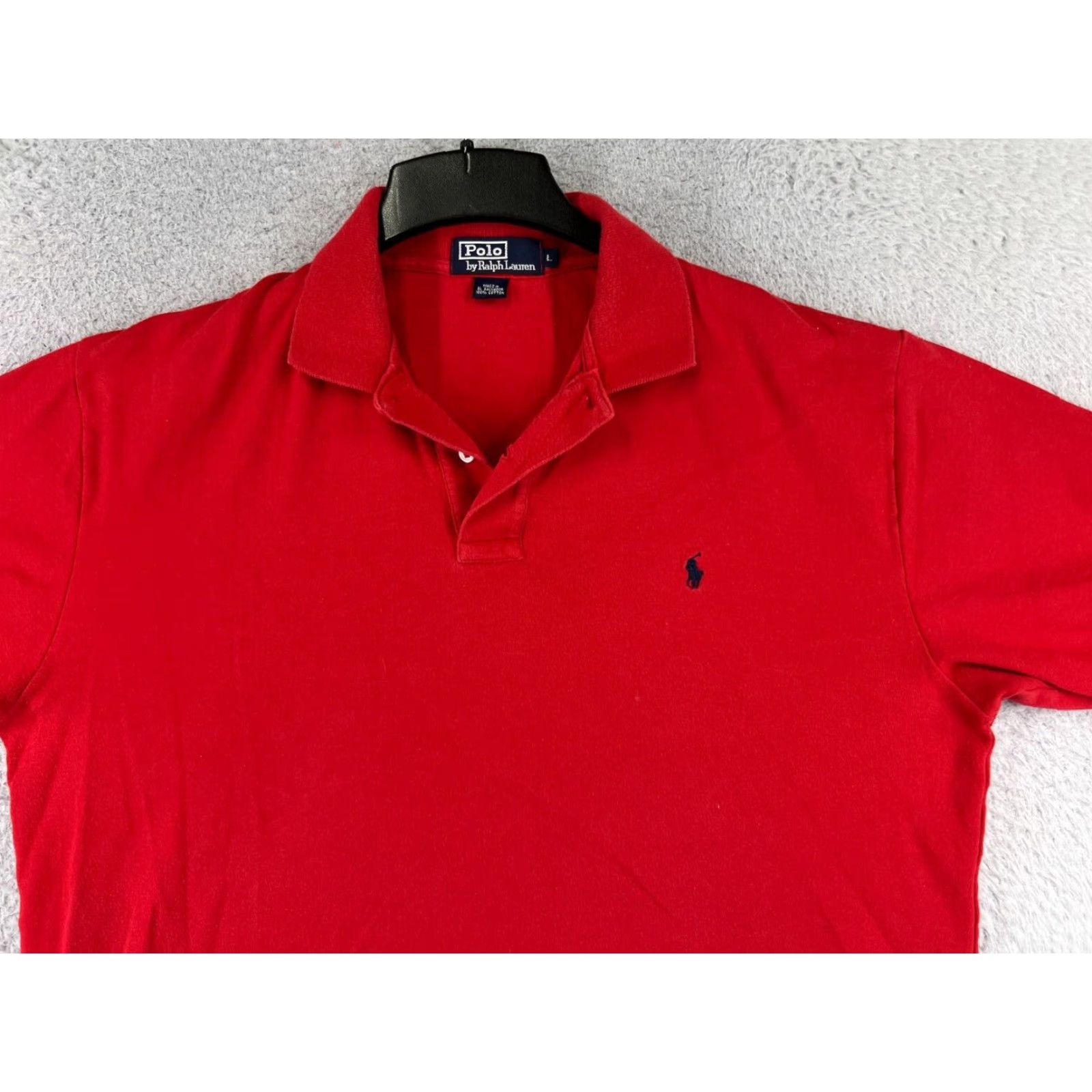 Ralph Lauren VINTAGE Polo Ralph Lauren Shirt Polo Shirt Adult Large Red 100% Cotton Jersey Golf Golfer Mens Size US L / EU 52-54 / 3 - 4 Thumbnail