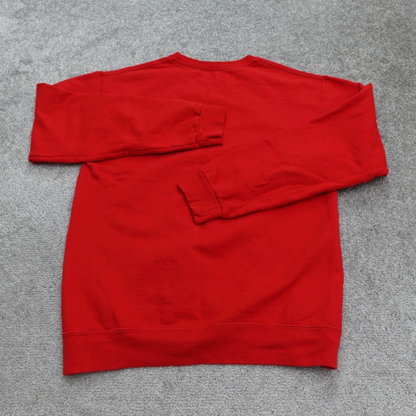Athletic Works Athletic Works Sweatshirt Unisex Adult S Red Cotton Blend Fleece Solid Long Sleeve Crew Neck Regular Fit Outdoor Classic Size US S / EU 44-46 / 1 - 2 Thumbnail