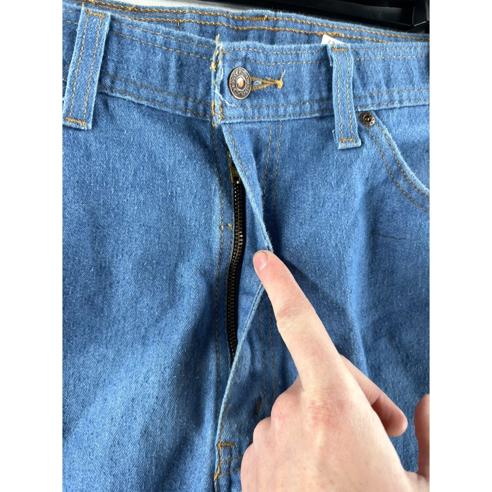 Levi's VINTAGE Levi's Denim Jeans Baggy Straight Leg 34x26 Medium Wash Blue Men's Jeans 505 USA 34 Inseam 26 Regular Rise High Straight Size US 34 / EU 50 - 4 Thumbnail