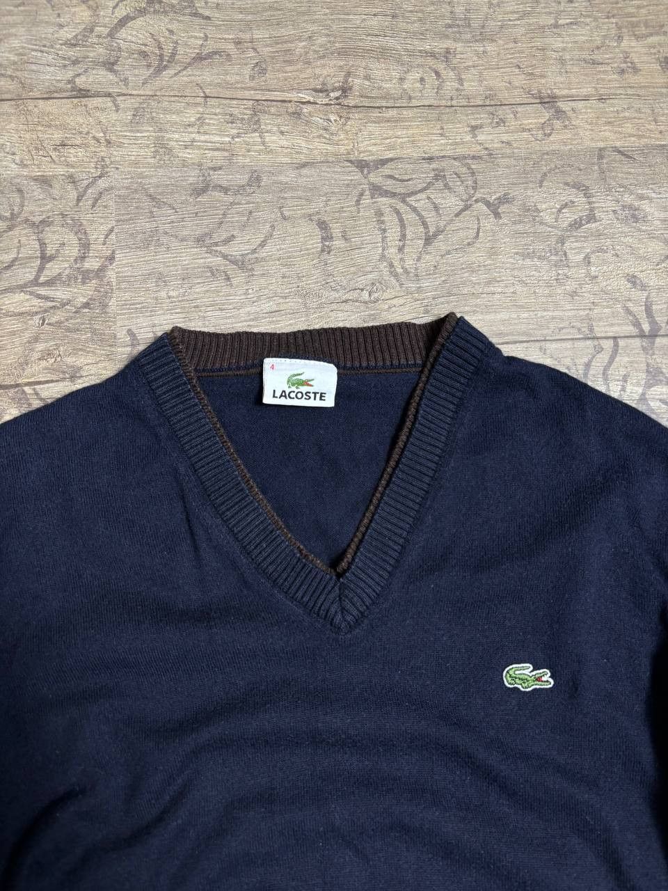 Lacoste Lacoste V Neck Vintage Jumper Sweater Size US M / EU 48-50 / 2 - 3 Thumbnail