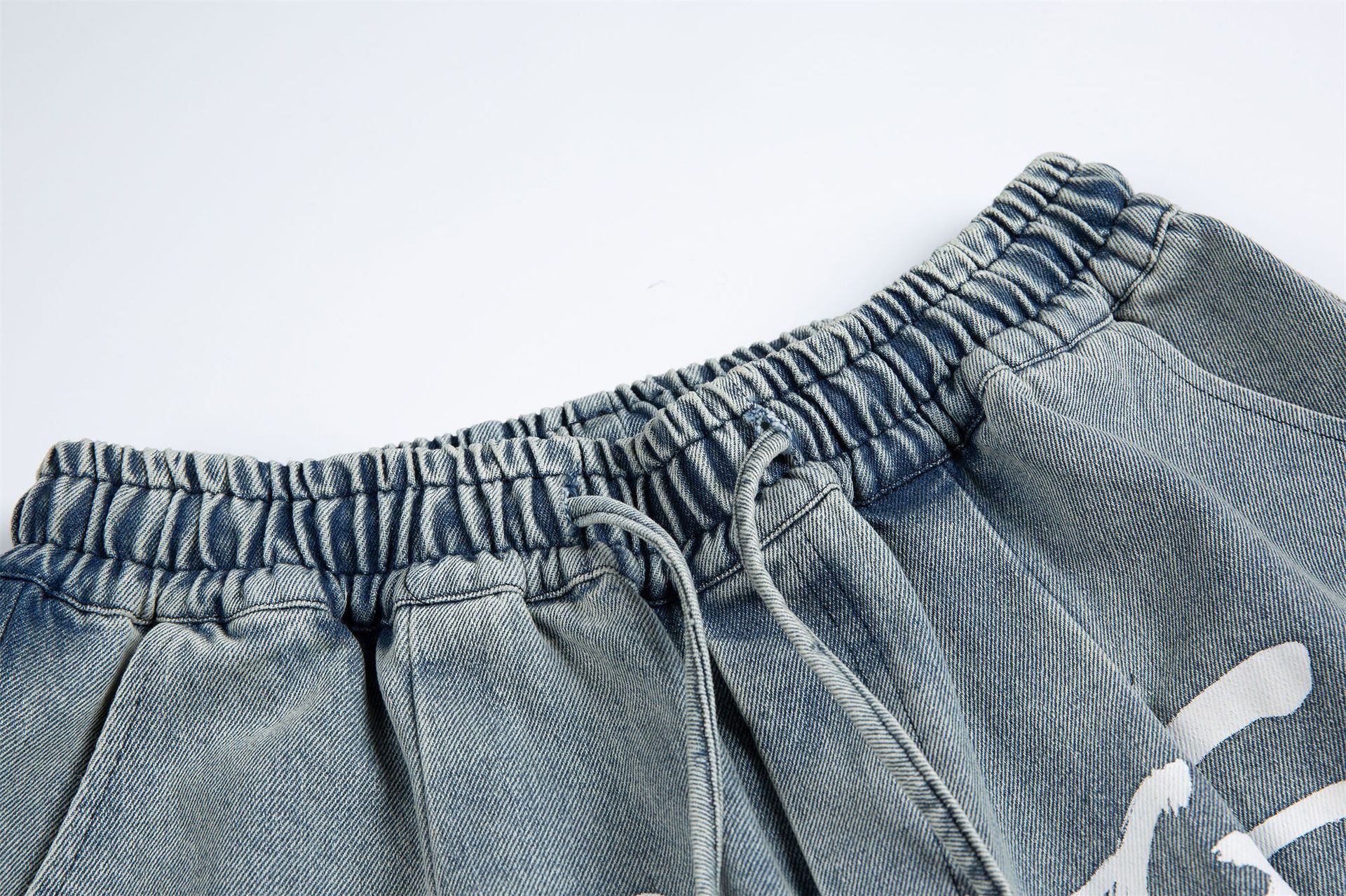 Japanese Brand × Vintage Fashion casual trendy casual letter print denim shorts Size US 32 / EU 48 - 3 Thumbnail