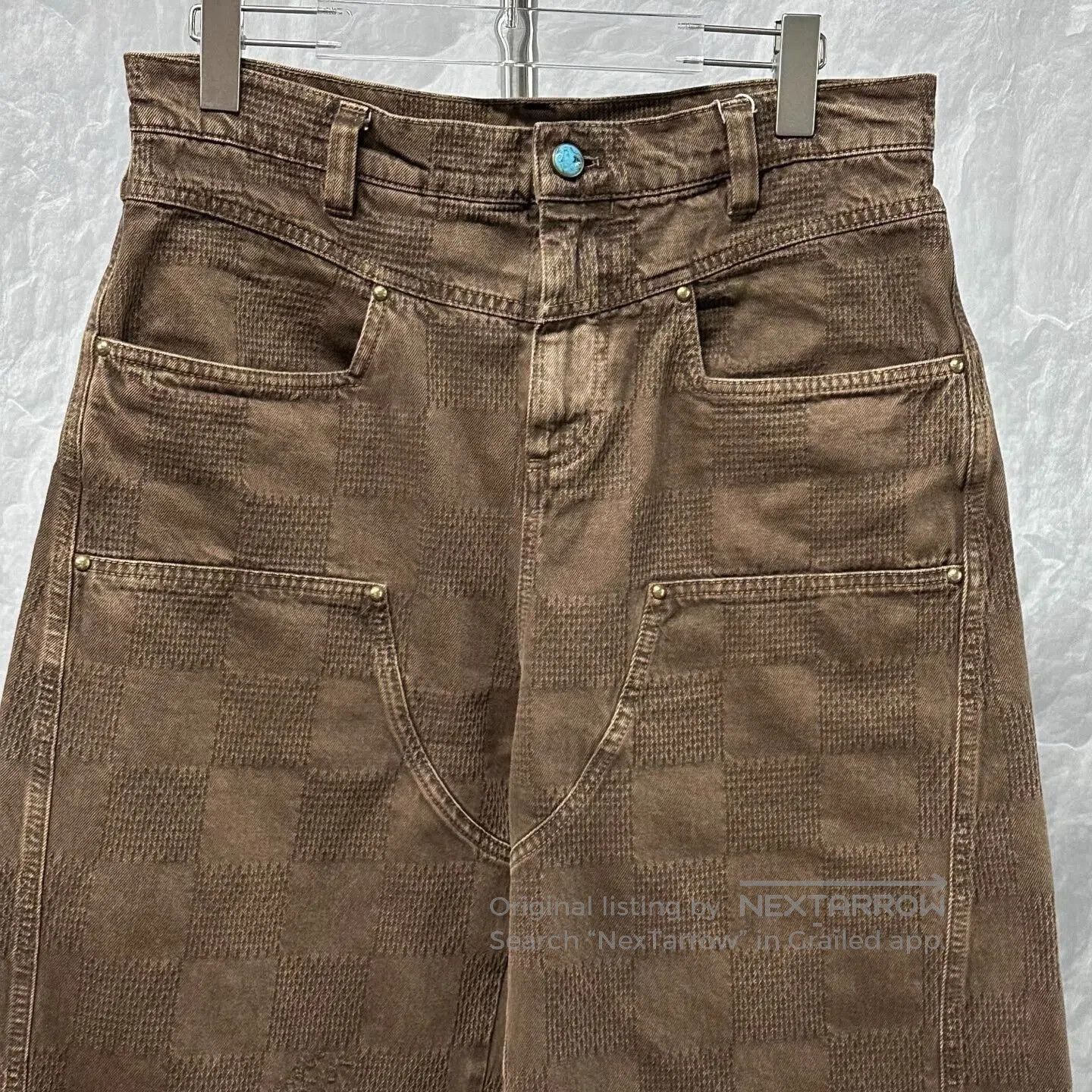 Louis Vuitton Louis Vuitton Checkered Denim Long Pants. Size US 30 / EU 46 - 2 Thumbnail