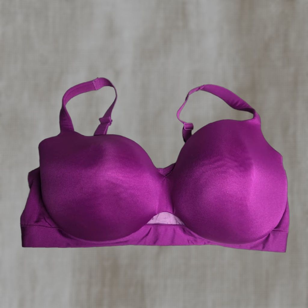 Vintage VINTAGE Lane Bryant Cacique Full Coverage Bra Women 42F Purple Lightly Lined Plus Size Size ONE SIZE - 1 Thumbnail