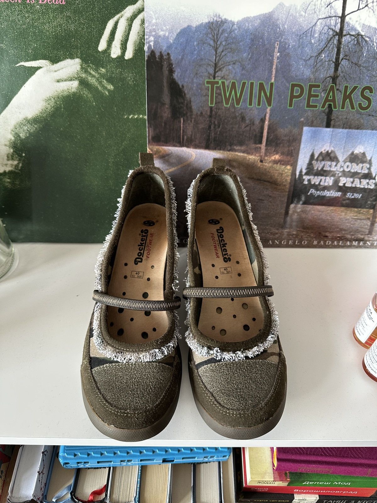Dockers Dockers Military Camo Kitten Heels Mary Jane y2k Size US 10 / IT 40 - 3 Thumbnail
