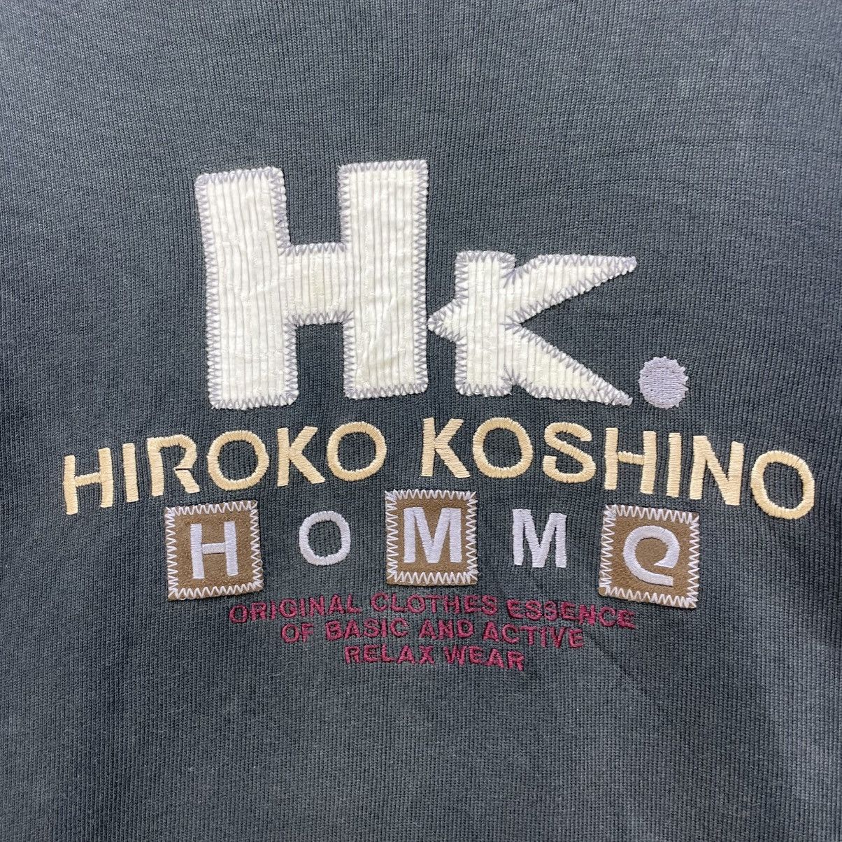 Hiroko Koshino Homme 💥Vintage Hiroko Koshino Embroidery Logo Sweatshirt Size US M / EU 48-50 / 2 - 6 Thumbnail