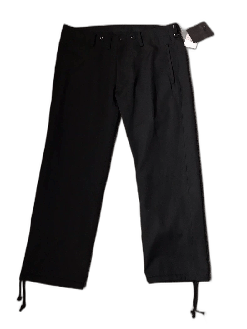 Yohji Yamamoto Black Wool Casual Pants