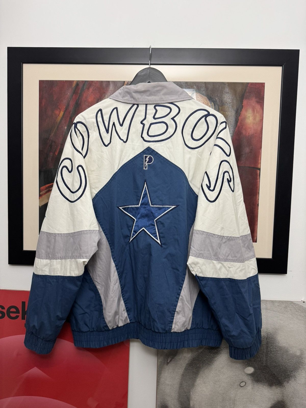 NFL Vintage 90s Dallas Cowboys Spellout Logo Jacket Pro Player Size US M / EU 48-50 / 2 - 2 Thumbnail