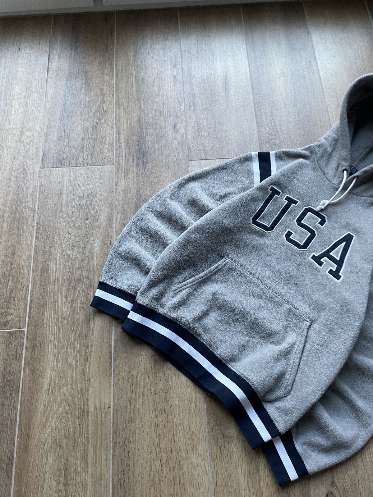 Polo Ralph Lauren Polo Ralph Lauren Vintage Hoodie USA Flag Fleece Japanes Y2K Size US M / EU 48-50 / 2 - 2 Thumbnail