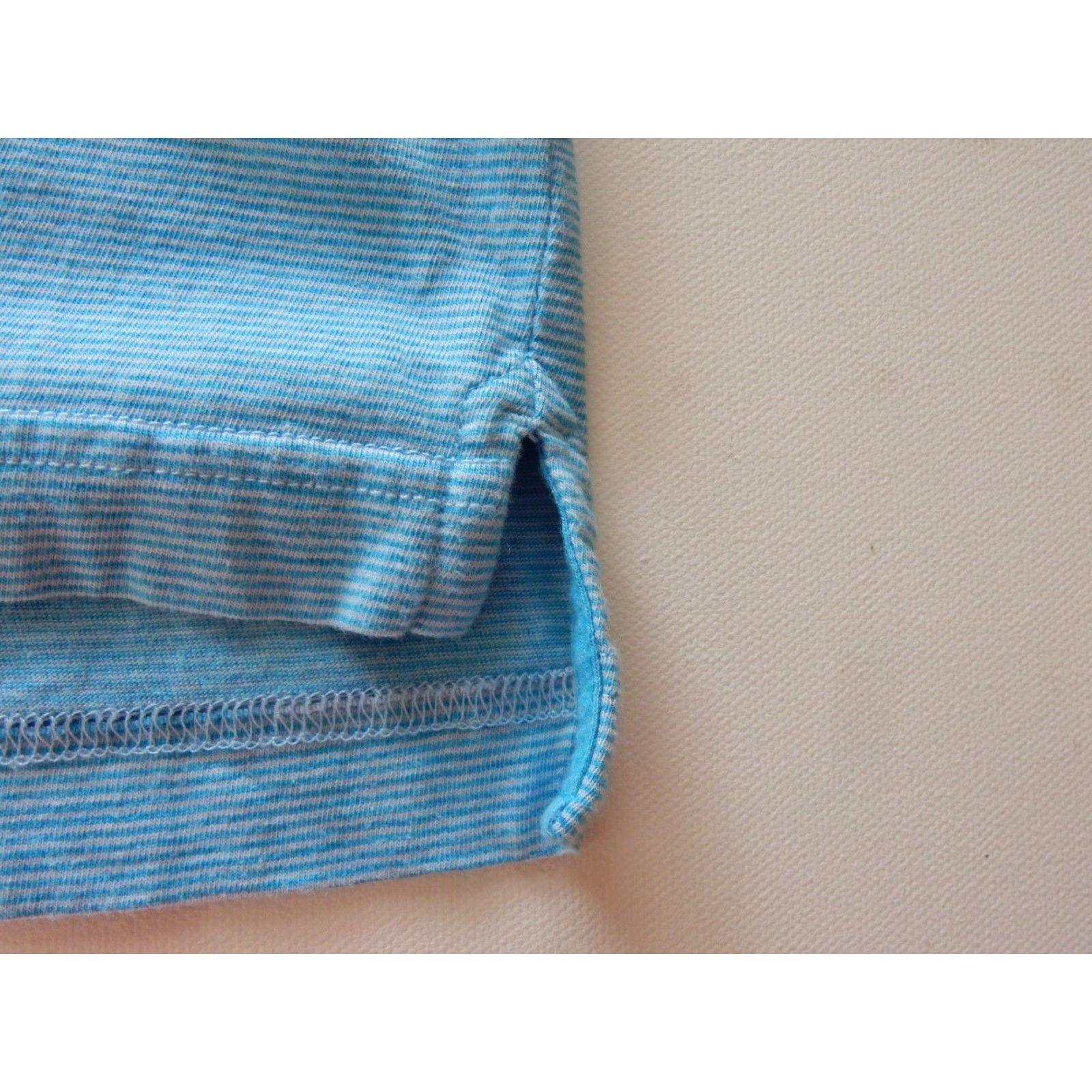 Peter Millar Peter Millar Men's Polo Shirt XL Short Sleeve Striped Blue Cotton Casual Size US XL / EU 56 / 4 - 2 Thumbnail
