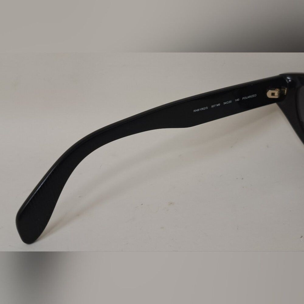 Rag & Bone rag & bone Sunglasses Black Smoke Gray Cat-Eye Polarized RN Size ONE SIZE - 4 Thumbnail