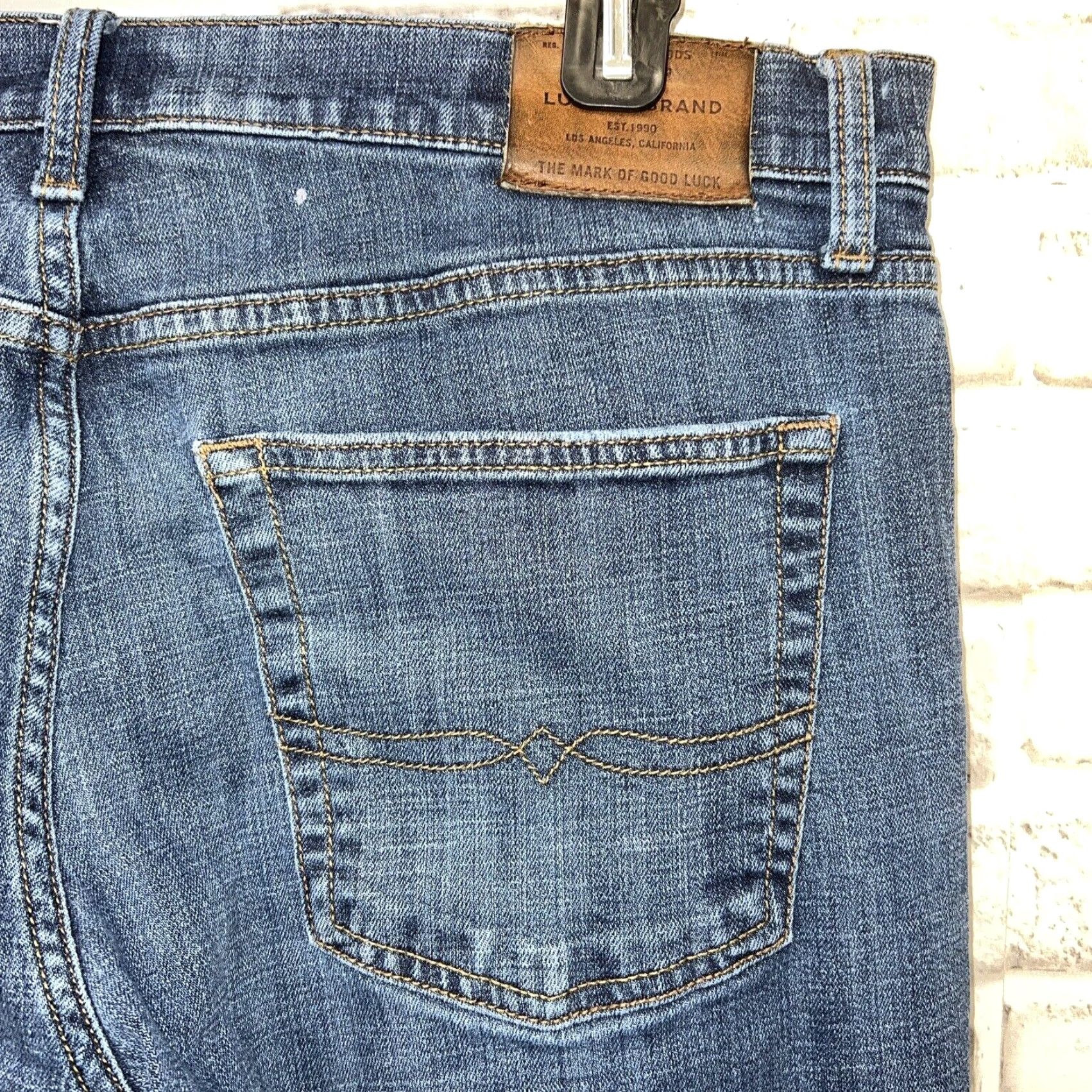 Lucky Brand Lucky Brand 221 Straight Jeans Mens 36x30 Blue Size US 36 / EU 52 - 4 Thumbnail