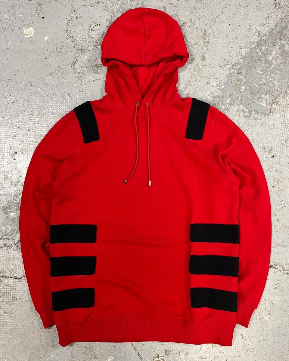 Givenchy × Vintage AW2017 Givenchy Black Padded Red Contemporary Hoodie by Riccardo Tisci Size US M / EU 48-50 / 2 - 1 Thumbnail