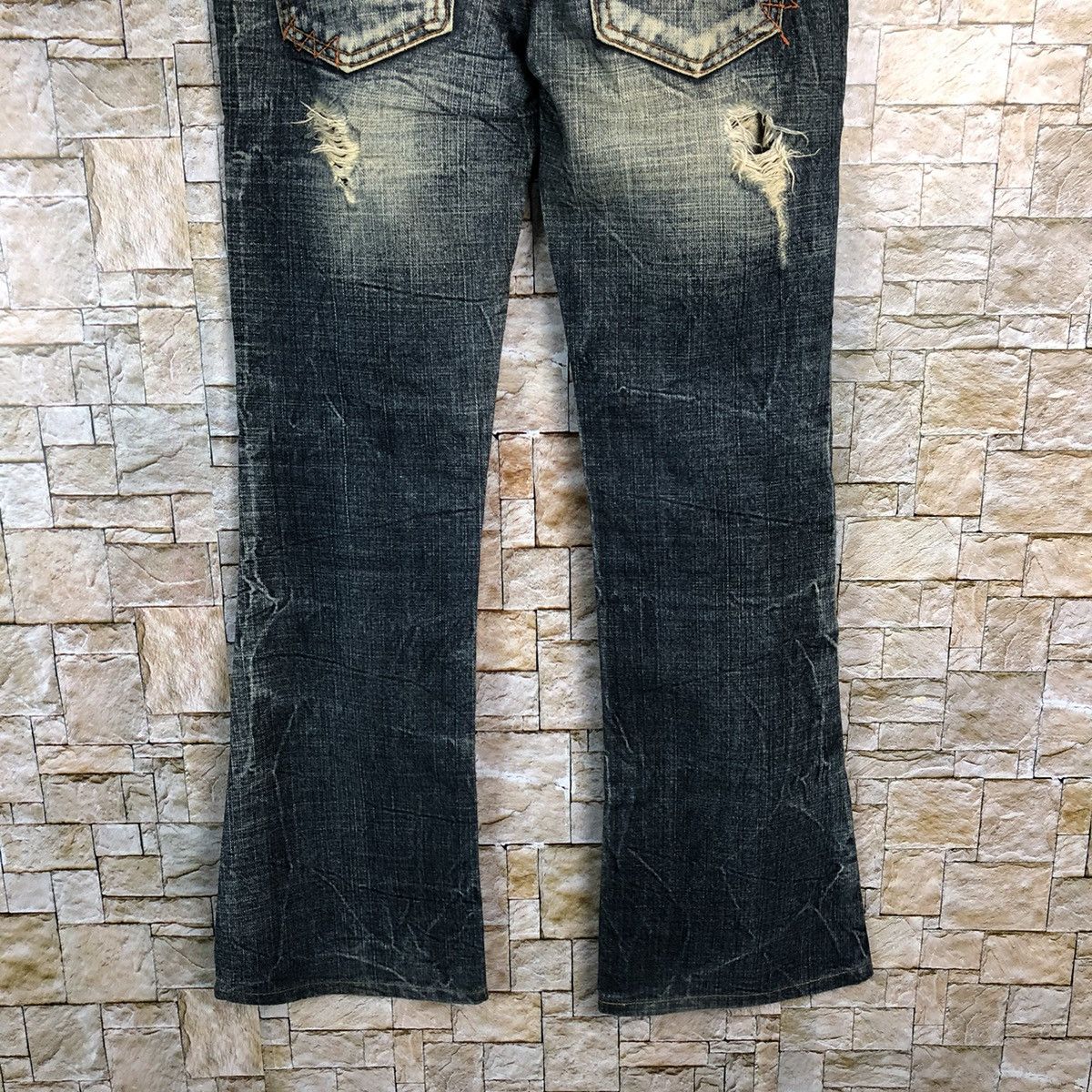 Japanese Brand Detail Blue Distressed Denim Pants #A132 Size 25" / US 0 / IT 36 - 16 Thumbnail