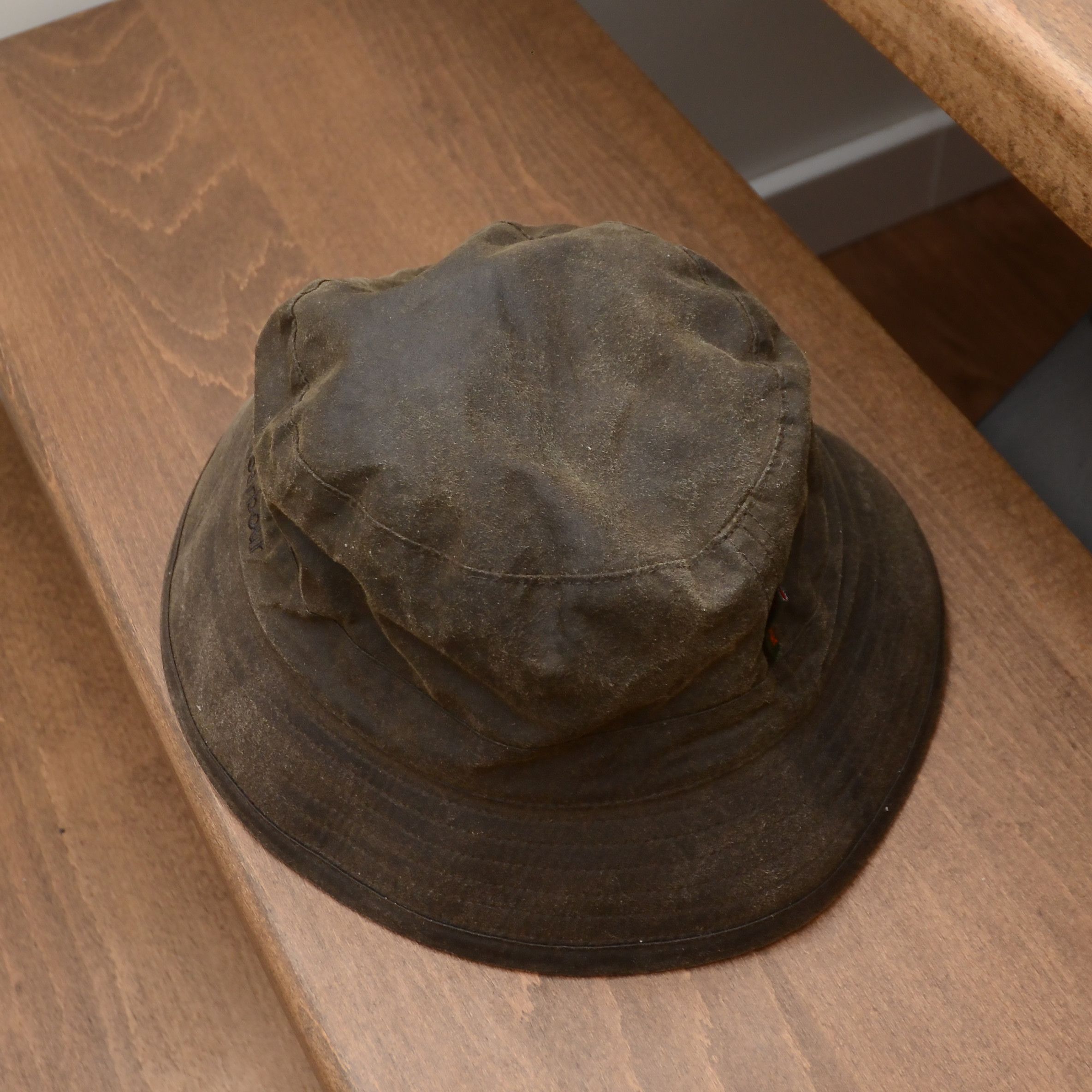 Barbour BARBOUR Waxed Cotton Bucket Hat Khaki Brown Waterproof Size ONE SIZE - 7 Thumbnail