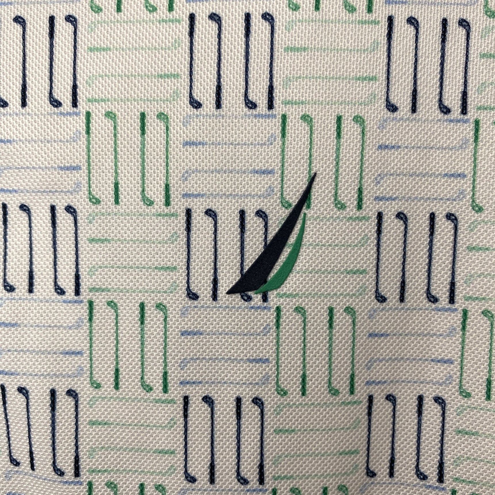 Nautica Nautica Navtech Polo Shirt Golf AOP Sustainably Crafted Recycled Mens M Clubs Size US M / EU 48-50 / 2 - 2 Thumbnail