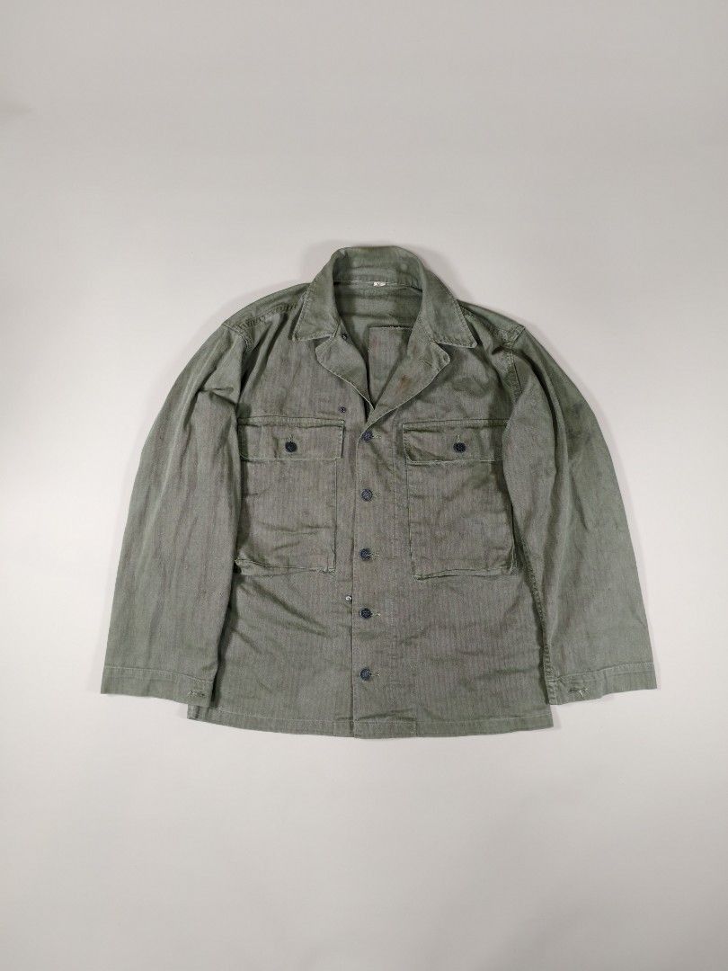 Vintage True Vintage Rare 1940s 2nd Edition P-43 HBT Jacket Size US L / EU 52-54 / 3 - 1 Thumbnail