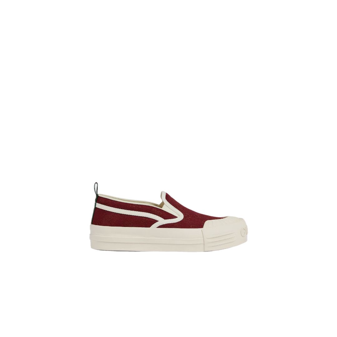 Gucci o1loc1c0326 836059 Women's Slip-on Sneakers in Rosso Ancora Size US 5.5 / IT 35.5 - 1 Thumbnail