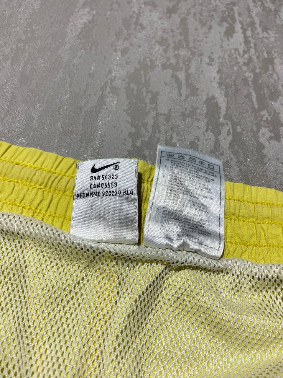 Nike × Vintage Vintage Nike Yellow Nylon Swim Trunks Shorts Size XL Size US 40 / EU 56 - 7 Thumbnail