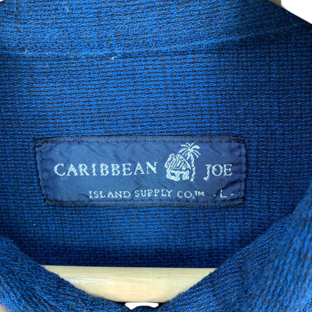 Caribbean CARIBBEAN JOE Island Supply Hawaiian Blue Denim Indigo Shirt Size US L / EU 52-54 / 3 - 5 Thumbnail