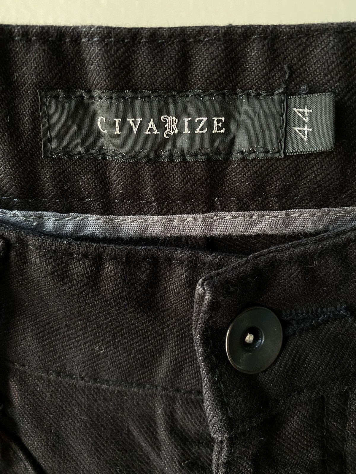 CIVARIZE CIVARIZE Y2K Punk Black Utility Cargo Pants Size US 32 / EU 48 - 8 Thumbnail
