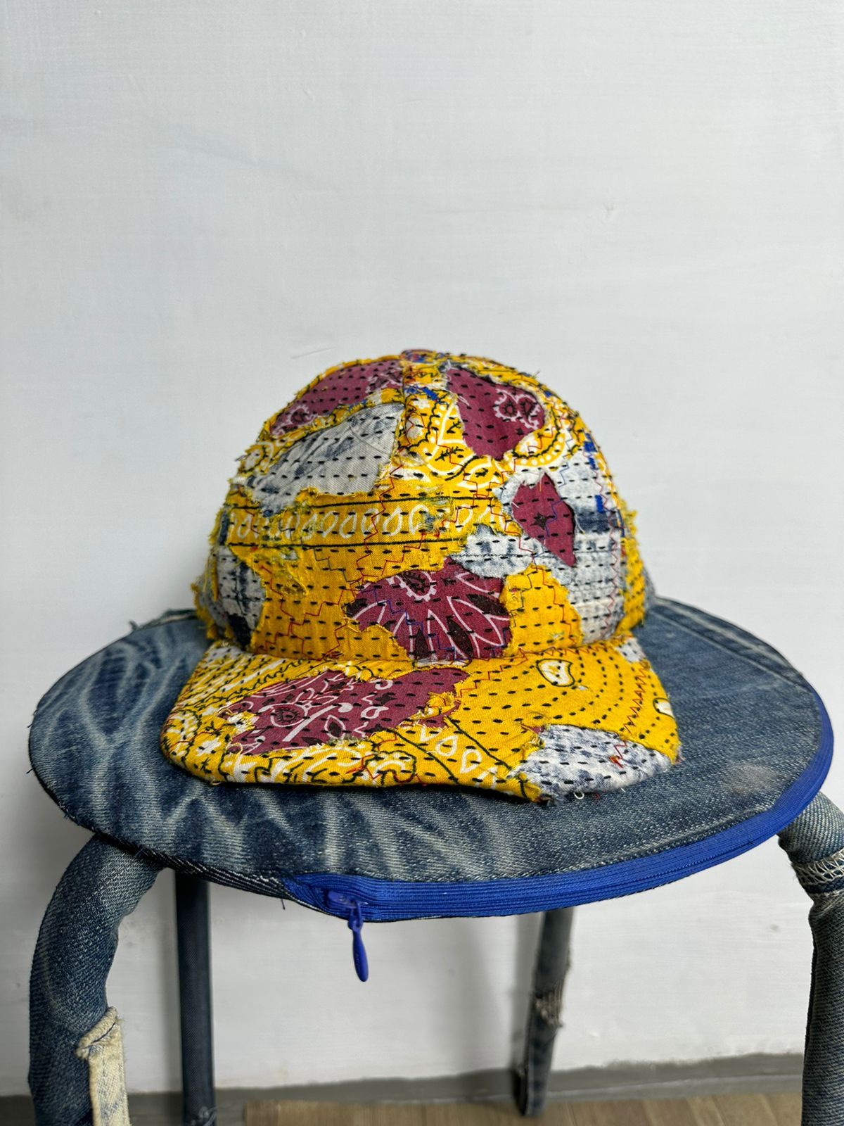 Other 🔥Custom Made Distressed Paisley Patchwork hats Size ONE SIZE - 1 Thumbnail