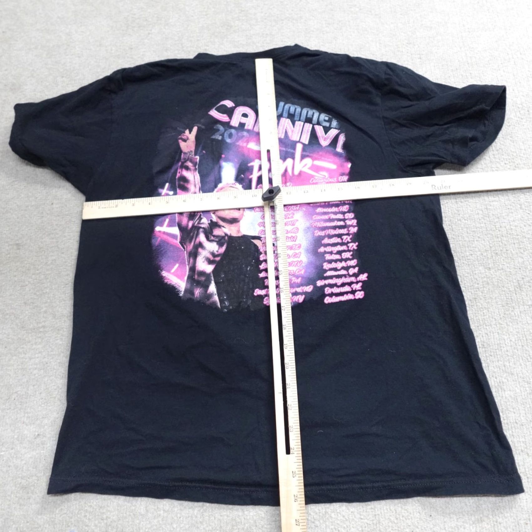 Pinko PINK Shirt T-Shirt Men L Black 2024 Carnival Tour Alecia Beth Moore USA Double-Sided Crew Neck Short Sleeve Size US L / EU 52-54 / 3 - 4 Thumbnail